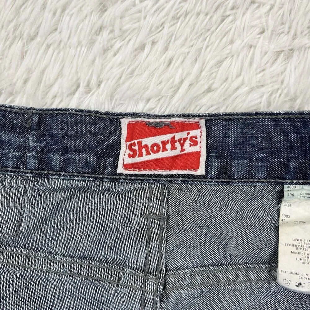 Vintage‎ Y2K Shorty's Skateboards Denim Jeans BAGGY 90s Button Fly Mens Sz 30x29